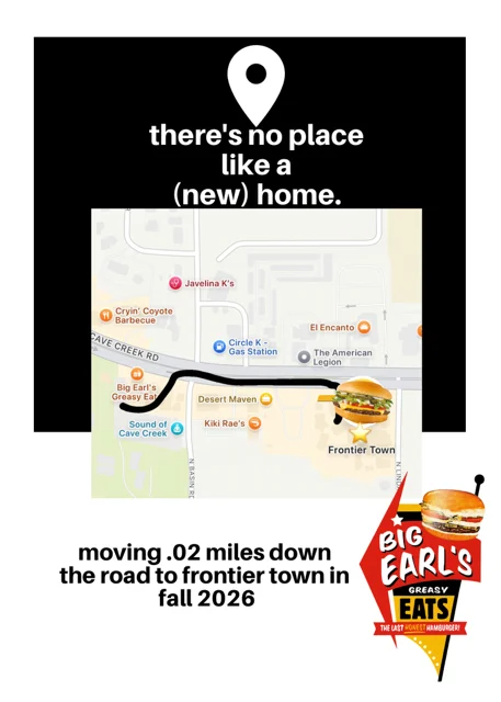 Big Earls Moving to Frontier Town