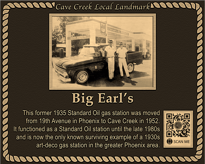 Big earls Cave Creek Local Landmark